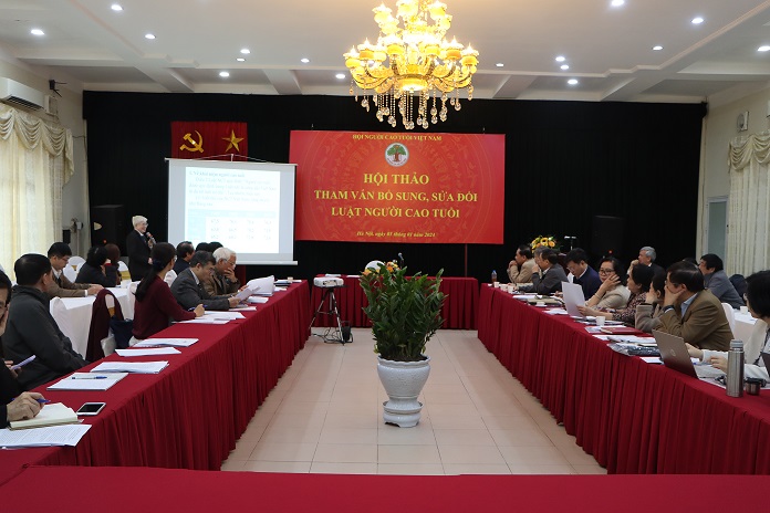 Trung ương Hội NCT Việt Nam: Tổ chức Hội thảo “Tham vấn bổ sung, sửa đổi Luật NCT”